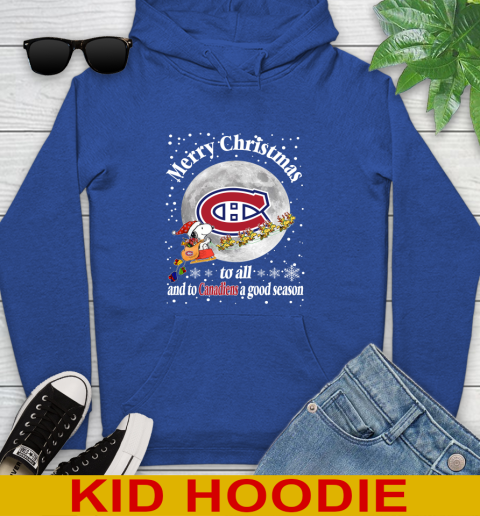 Montreal Canadiens Merry Christmas To All And To Canadiens A Good Season NHL Hockey Sports Youth Hoodie 10
