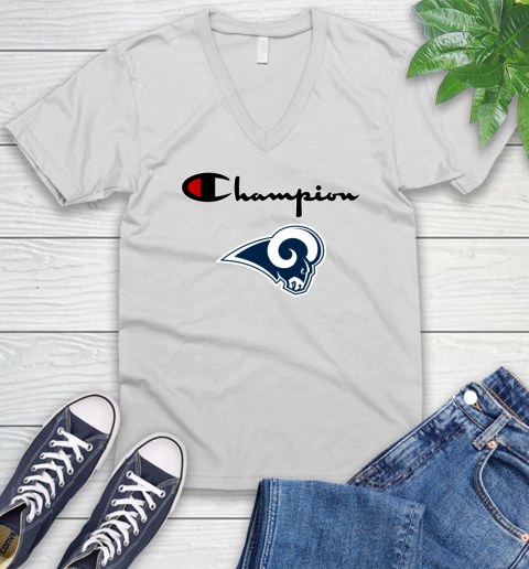 NFL Football Los Angeles Rams Champion Shirt V-Neck T-Shirt
