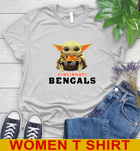 NFL Football Cincinnati Bengals Baby Yoda Star Wars Shirt Women's T-Shirt