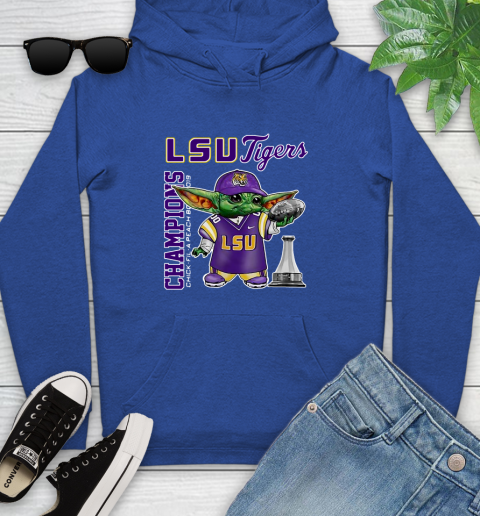 Baby Yoda LSU Tigers Champion Shirt 142