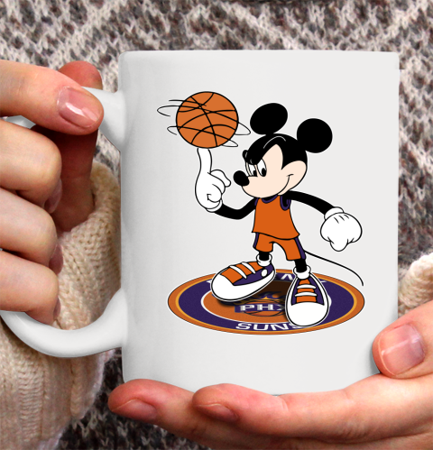 NBA Basketball Phoenix Suns Cheerful Mickey Disney Shirt Ceramic Mug 11oz 2