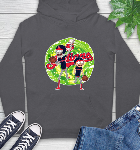 MLB Cleveland Indians Rick And Morty Baseball Sports Hoodie 7