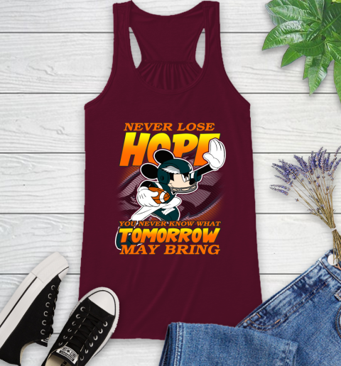 Philadelphia Eagles NFL Football Mickey Disney Never Lose Hope Racerback Tank 2