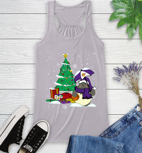 Los Angeles Lakers NBA Basketball Cute Tonari No Totoro Christmas Sports (1) Racerback Tank 4