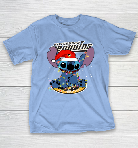 Pittsburgh Penguins NHL Hockey noel stitch Christmas T-Shirt 8