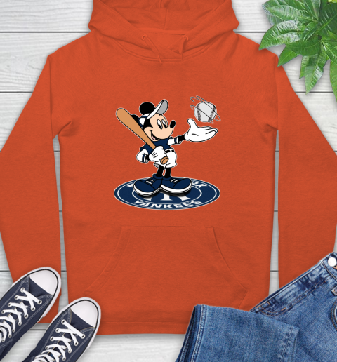 MLB Baseball New York Yankees Cheerful Mickey Disney Shirt Hoodie 5