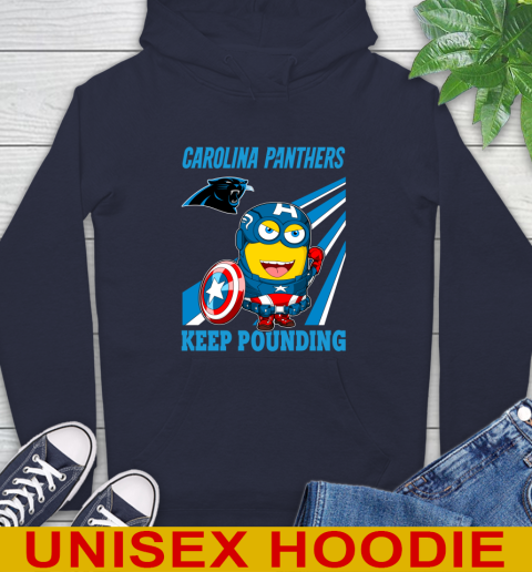 NFL Football Carolina Panthers Captain America Marvel Avengers Minion Shirt Hoodie 3