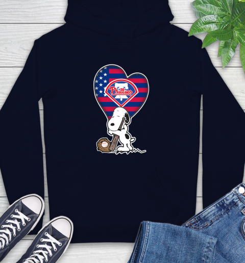 Philadelphia Phillies MLB Baseball The Peanuts Movie Adorable Snoopy Hoodie 4