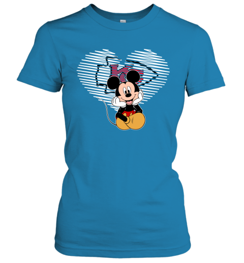 NFL Kansas City Chiefs The Heart Mickey Mouse Disney Football T Shirt Q33NZtXGEPV ladies t shirt 20 95 151514 front sapphire