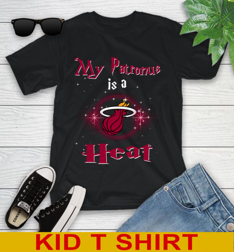 NBA Basketball Harry Potter My Patronus Is A Miami Heat Youth T-Shirt