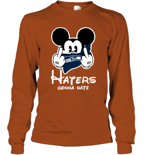 Seattle Seahawks Mickey Mouse Haters Gonna Hate Custom Name Hat