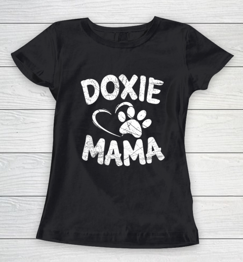 Dog Mom Shirt Doxie Mama T Shirt Dog Mom Dachshund Weiner Owner Gifts Women's T-Shirt