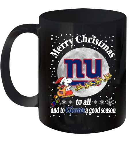 New York Giants Merry Christmas To All And To Giants A Good Season NFL Football Sports Ceramic Mug 11oz