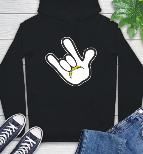 San Diego Chargers NFL Football Mickey Rock Hand Disney Hoodie 2