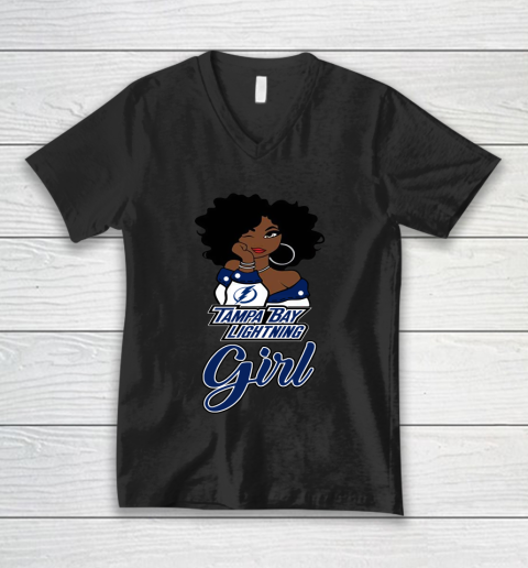 Tampa Bay Lightning Girl NHL V-Neck T-Shirt