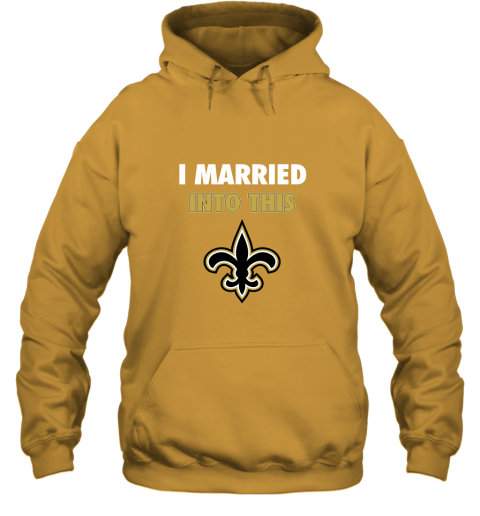 New Orleans Saints Fleur de Lis Hooded Sweatshirt - BLACK & GOLD