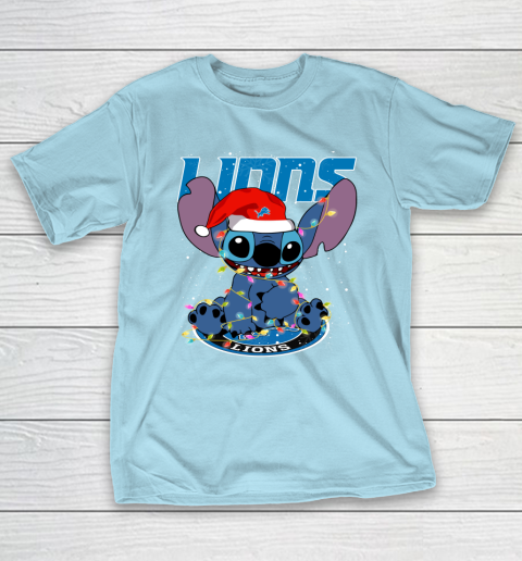 Detroit Lions NFL Football noel stitch Christmas T-Shirt 10