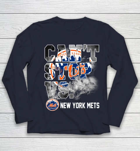 MLB New York Mets Baseball Can't Stop Vs Mets Youth Long Sleeve 2
