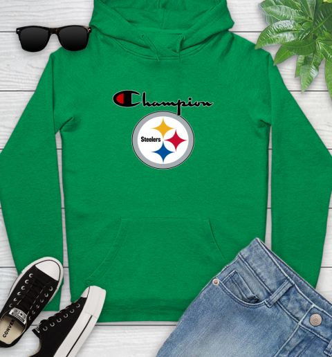 NFL Football Pittsburgh Steelers Champion Shirt Youth Hoodie 5