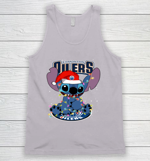 Edmonton Oilers NHL Hockey noel stitch Christmas Tank Top 2