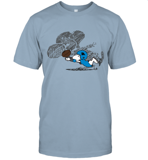 Carolina Panthers Snoopy Plays The Football Game Unisex Jersey Tee