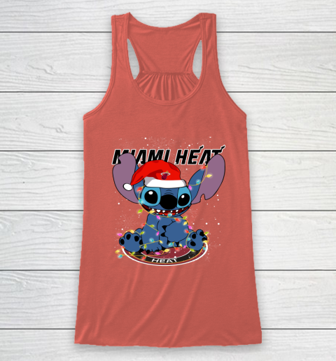 Miami Heat NBA noel stitch Basketball Christmas Racerback Tank 2