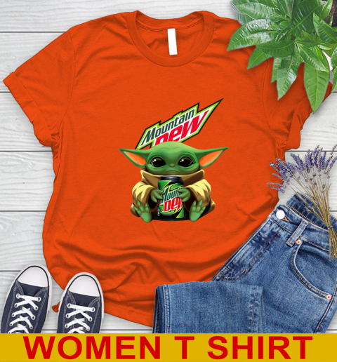 Star Wars Baby Yoda Hugs Mountain Dew Soft Drink Shirt 92