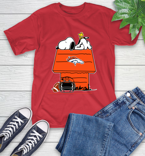 Denver Broncos NFL Football Snoopy Woodstock The Peanuts Movie T-Shirt 10
