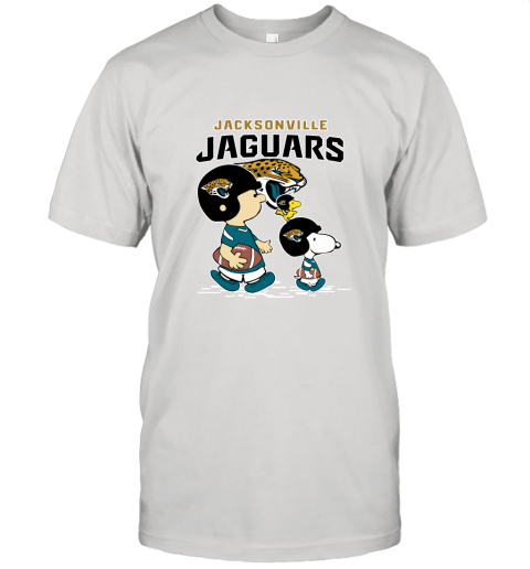 Jacksonville Jaguars Let's Play Football Together Snoopy NFL Unisex Jersey Tee