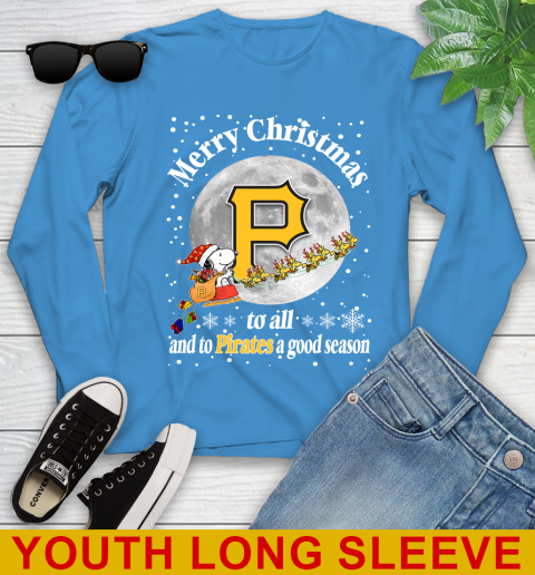 Pittsburgh Pirates Merry Christmas To All And To Pirates A Good Season MLB Baseball Sports Youth Long Sleeve 8