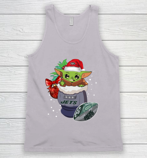 New York Jets Christmas Baby Yoda Star Wars Funny Happy NFL Tank Top 4