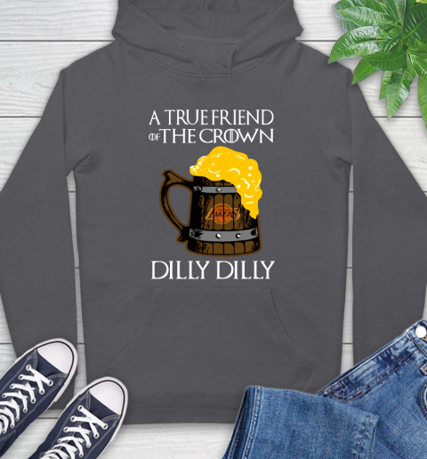 NBA Los Angeles Lakers A True Friend Of The Crown Game Of Thrones Beer Dilly Dilly Basketball Hoodie 7