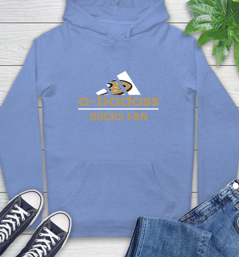 NHL A Badass Anaheim Ducks Fan Adidas Hockey Sports Hoodie 11