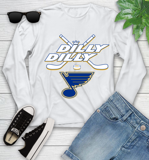 NHL St.Louis Blues Dilly Dilly Hockey Sports Youth Long Sleeve