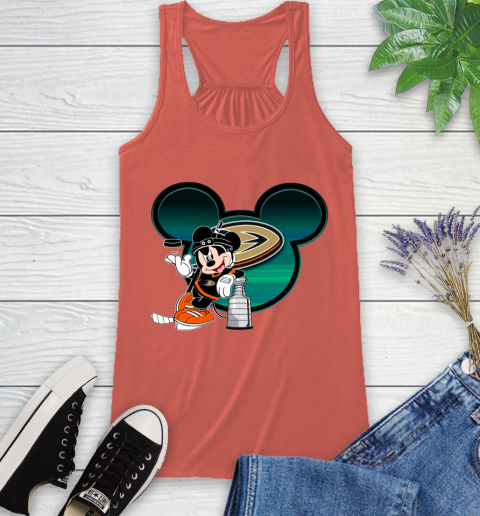 NHL Anaheim Ducks Stanley Cup Mickey Mouse Disney Hockey T Shirt Racerback Tank 4
