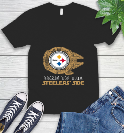 NFL Come To The Pittsburgh Steelers Wars Football Sports V-Neck T-Shirt