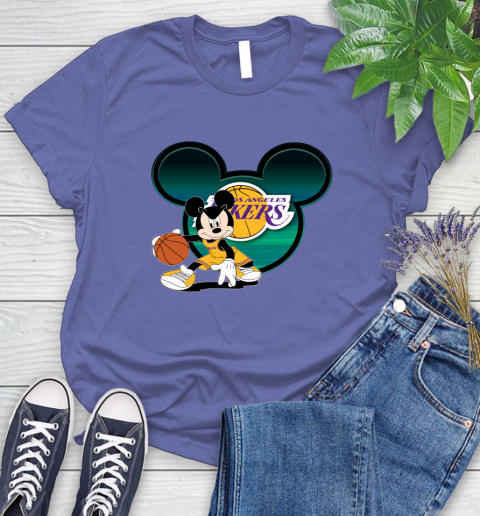 NBA Los Angeles Lakers Mickey Mouse Disney Basketball Women's T