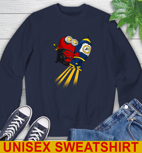 NBA Basketball Indiana Pacers Deadpool Minion Marvel Shirt Sweatshirt 2