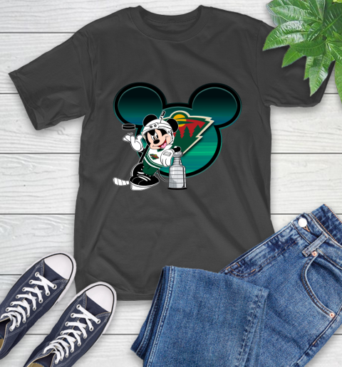 NHL Minnesota Wild Stanley Cup Mickey Mouse Disney Hockey T Shirt T-Shirt 2