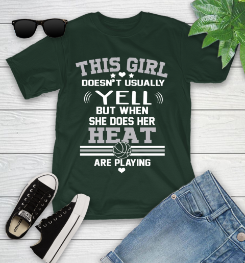 Miami Heat NBA Basketball I Yell When My Team Is Playing Youth T-Shirt 5