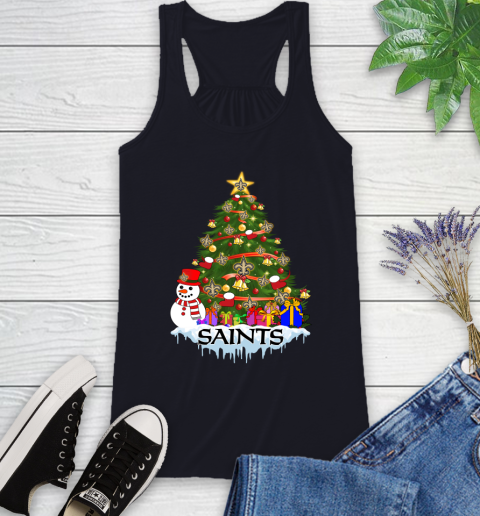 New Orleans Saints Merry Christmas NFL Football Sports Racerback Tank 10