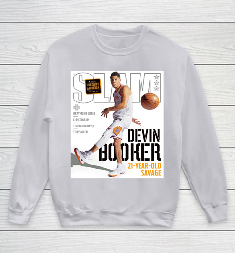 Devin Booker Slam Magazine Cover Phoenix Suns Youth Sweatshirt 2