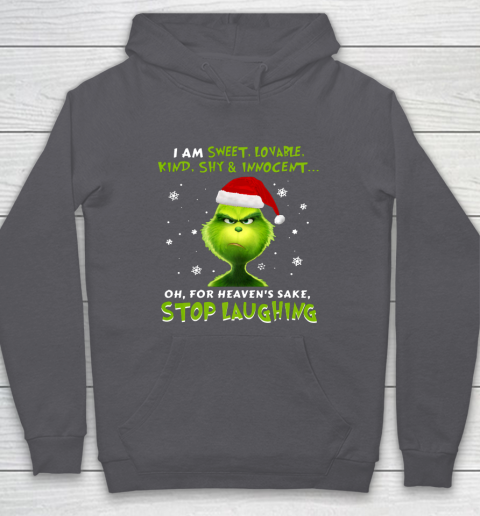 I Am Sweet Lovable Kind Shy Innocent Grinch Christmas Hoodie 4