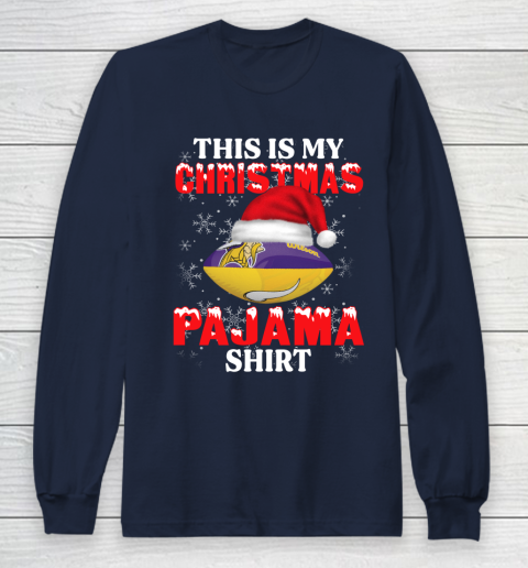 Minnesota Vikings This Is My Christmas Pajama Shirt NFL Long Sleeve T-Shirt 2