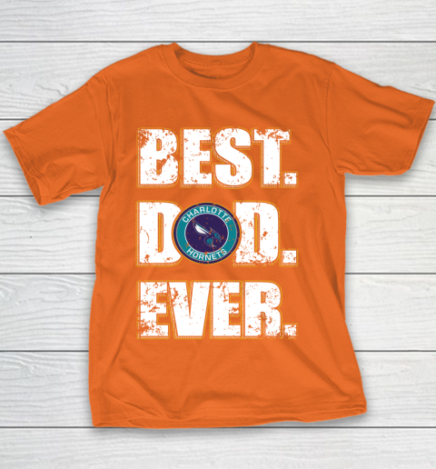 NBA Charlotte Hornets Basketball Best Dad Ever Family Shirt Youth T-Shirt 4