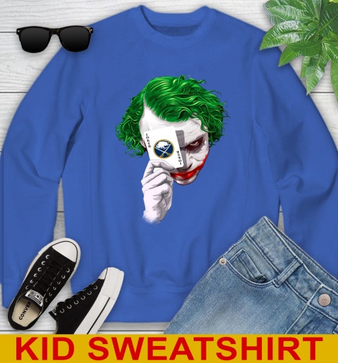 Buffalo Sabres NHL Hockey Joker Card Shirt Youth Sweatshirt 6
