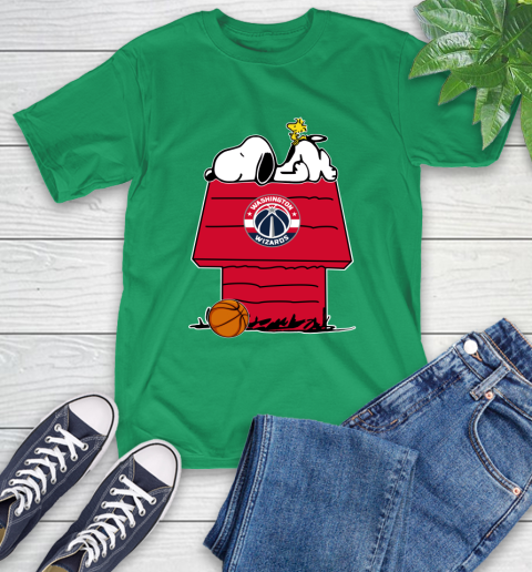 Washington Wizards NBA Basketball Snoopy Woodstock The Peanuts Movie T-Shirt 7