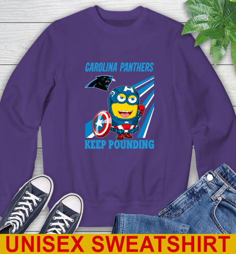 NFL Football Carolina Panthers Captain America Marvel Avengers Minion Shirt Sweatshirt 4