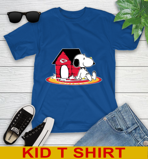 NFL Football Kansas City Chiefs Snoopy The Peanuts Movie Shirt Youth T-Shirt 9