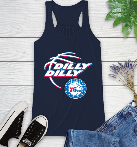 NBA Philadelphia 76ers Dilly Dilly Basketball Sports Racerback Tank 12
